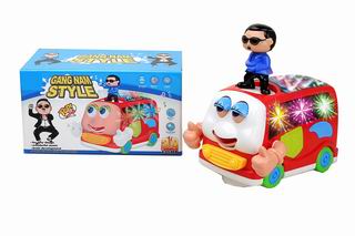 B/O CARTOON BUS W/ACTION,