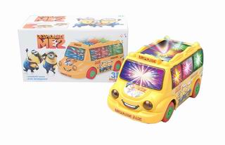 B/O CARTOON BUS W/ACTION,