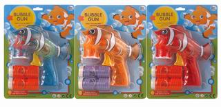 BUBBLE GUN W/LIGHT,