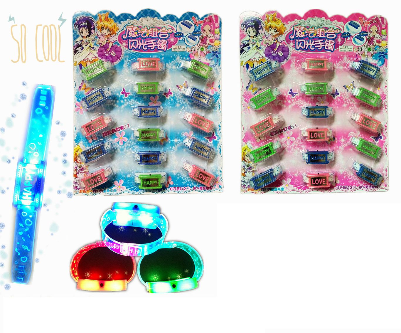 FLASHING WATCH / 16PCS,