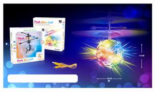 B/O FLASH DISCO BALL WITH LIGHT,