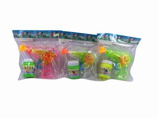 FRICTION BUBBLE GUN W/LIGHT,