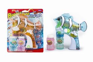 BUBBLE GUN W/LIGHT,