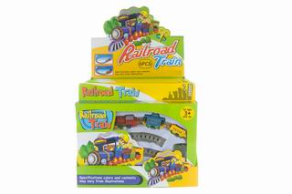 WIND UP RAILWAY CAR 6PCS,