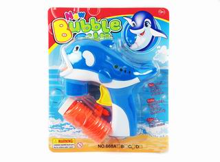 BUBBLE GUN W/LIGHT,