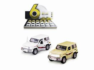 1：32 ALLOY PULL BACK CAR W/LIGHT & MUSIC 12PCS,