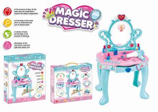 DRESSER SET W/LIGHT AND MUSIC,