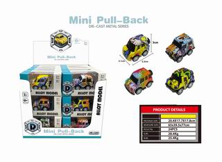 PULL BACK ALLOY CAR 24PCS,