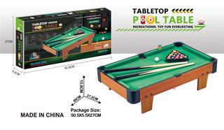 WOODEN POOL TABLE,
