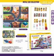 METAL CAR COLLECTION LARGE MAP,