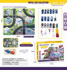 METAL CAR COLLECTION LARGE MAP,
