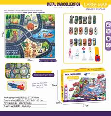 METAL CAR COLLECTION LARGE MAP,