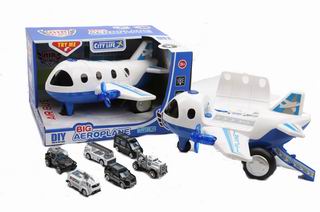 DIY BIG AEROPLANE W/DIE-CAST CAR & IC,