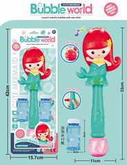 B/O BUBBLE MERMAID W/LIGHT & MUSIC,