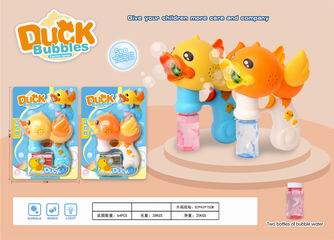 B/O DUCK BUBBLE GUN W/LIGHT & MUSIC,