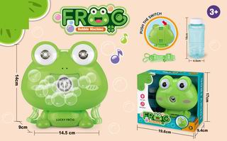 B/O FROG BUBBLE MACHINE W/KIGHT & MUSIC,
