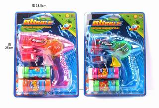 FRICTION BUBBLE GUN W/LIGHT,