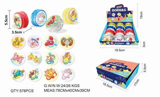 YO-YO W/LIGHT 12PCS,