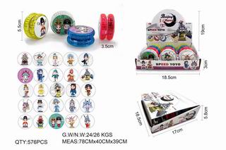 YO-YO W/LIGHT 12PCS,