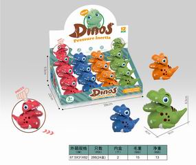 PRESS DINOSAUR 12PCS,