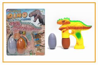 DINOSAUR BUBBLE GUN W/LIGHT & MUSIC,