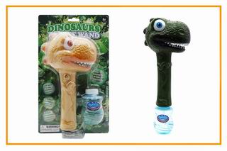 DINOSAUR BUBBLE GUN W/LIGHT & MUSIC,