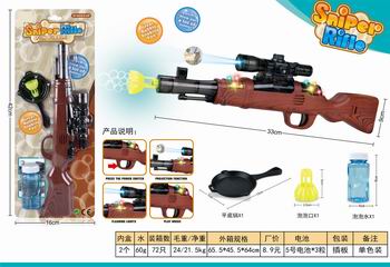 B/O BUBBLE GUN W/LIGHT & MUSIC,