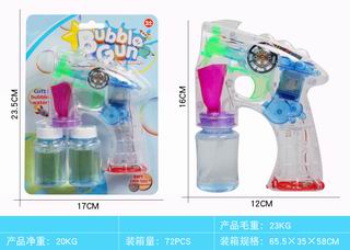 B/O BUBBLE GUN W/LIGHT & MUSIC,