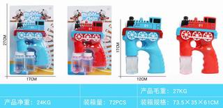 B/O BUBBLE GUN W/LIGHT & MUSIC,