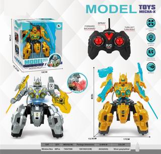 5 CHANNEL R/C ROBOT W/LIGHT & SPRAY,