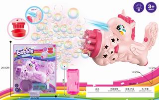 B/O BUBBLE GUN W/LIGHT,