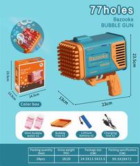 B/O BUBBLE GUN W/LIGHT,
