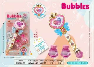 B/O BUBBLE STICK W/LIGHT & MUSIC,