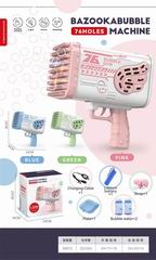 B/O BUBBLE GUN W/LIGHT & MUSIC,