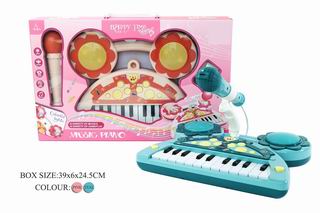 22 KEY ELECTRONIC ORGAN W/LIGHT & MUSIC & MICROPHONE,