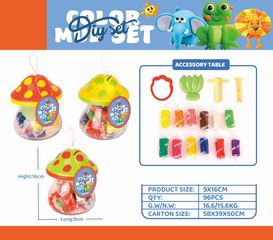 COLOR DOUGH SET 16PCS,