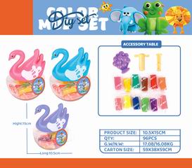 COLOR DOUGH SET 15PCS,