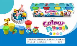 COLOR DOUGH SET 4CANS,