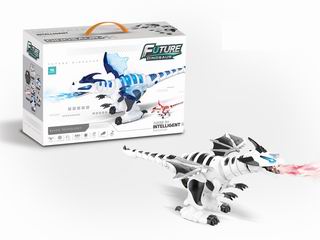 R/C DINOSAUR W/LIGHT & MUSIC & SPRAY,