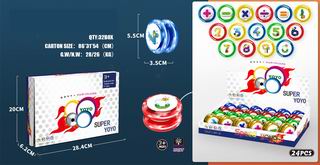 YO-YO W/LIGHT 24PCS,