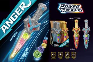 DINOSAUR GEAR SWORD W/LIGHT & MUSIC 8PCS,