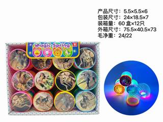 RAINBOW SPRING W/LIGHT 12PCS,