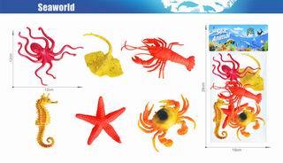 OCEAN ANIMAL SET 6PCS,