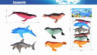 OCEAN ANIMAL SET 6PCS,