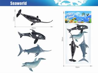 OCEAN ANIMAL SET 4PCS,