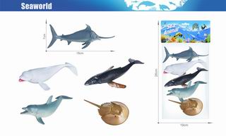 OCEAN ANIMAL SET 5PCS,