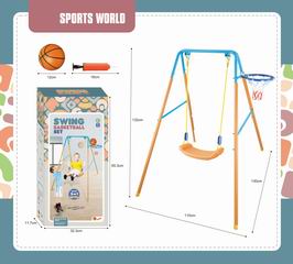 2 IN 1 SWING & BASKETBALL SET,