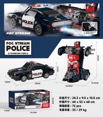 B/O DEFORMATION POLICE CAR W/SPRAY,