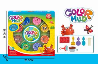 COLOR DOUGH SET 8CANS,