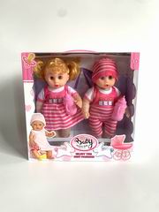 27CM DOLL W/LIGHT & MUSIC 2PCS,